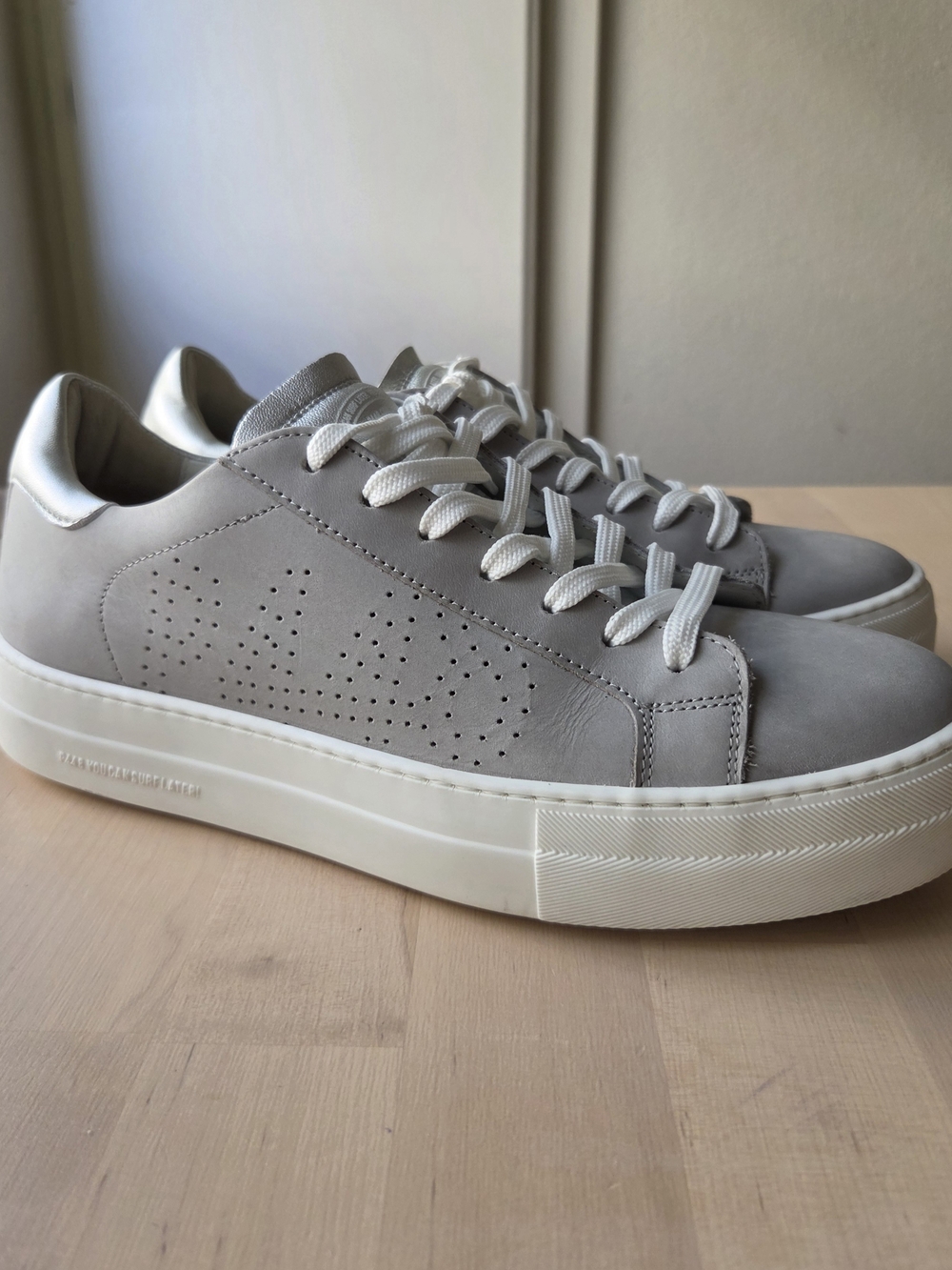 P448 Gray/Silver Women's Sneakers Size 40 (US 9/9.5) P448 Sneakers